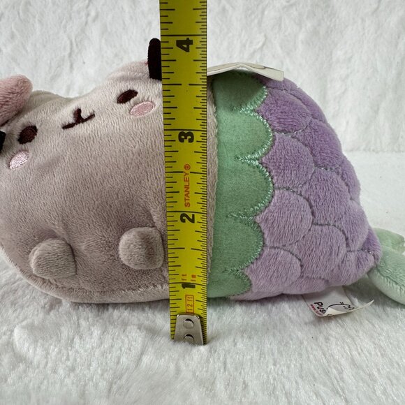 Pusheen Mermaid Plush Stuffed Animal By Gund Cute Cat Toy Purple & Green Scales - Picture 6 of 6